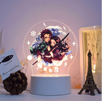 דימון סלייר – מנורת 3D LED נאזוקו וטאנגירו ( משנה צבעים + שלט רחוק )