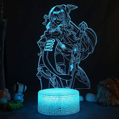 גנשין אימפקט – מנורת לד ביידו( משנה צבעים + שלט רחוק )