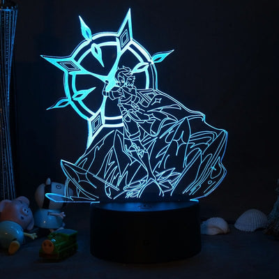 גנשין אימפקט – מנורת לד אלבאדו( משנה צבעים + שלט רחוק )