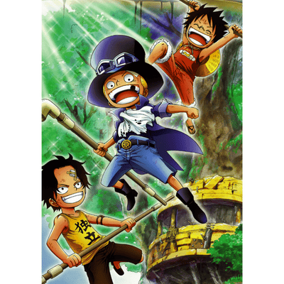 וואן פיס - פוסטר אייס סאבו לופי