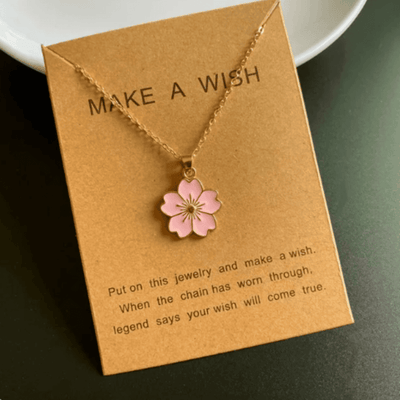 שרשרת פרח ורוד סאקורה