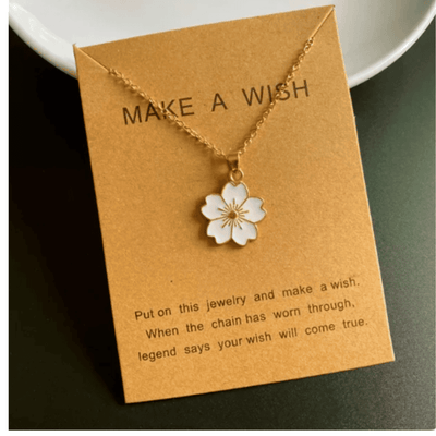 שרשרת פרח לבן