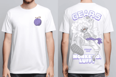 וואן פיס - חולצת טי שירט לופי גיר 5 (Premium edition)