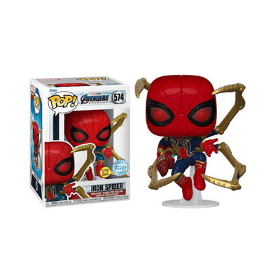 ספיידרמן - בובת פופ איירון ספיידר ספיישל אדישן זוהר בחושך 574(FUNKO)