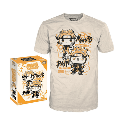 נארוטו - חולצת טי שירט נארוטו ופיין FUNKO POP מידה M