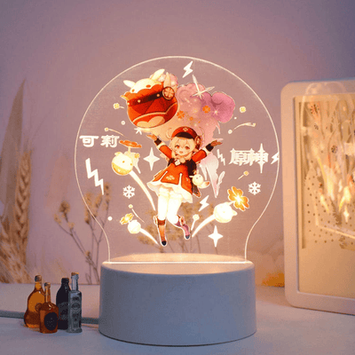 גנשין אימפקט - מנורת 3D LED קליי ( משנה צבעים + שלט רחוק )