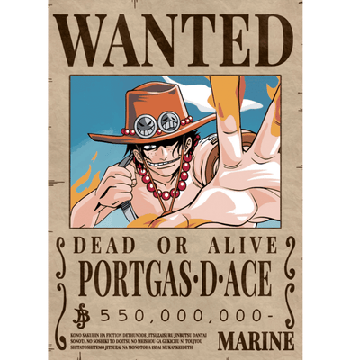 וואן פיס - פוסטר מבוקש אייס