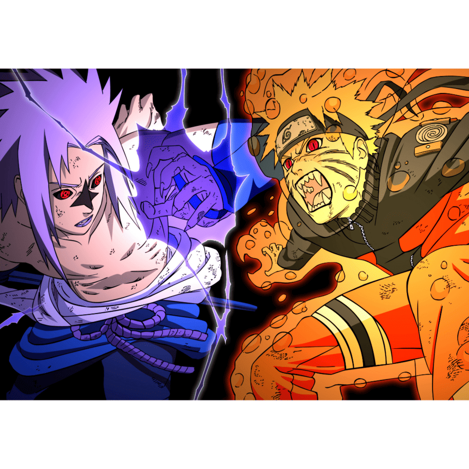 נארוטו - פוסטר נארוטו נגד סאסקה