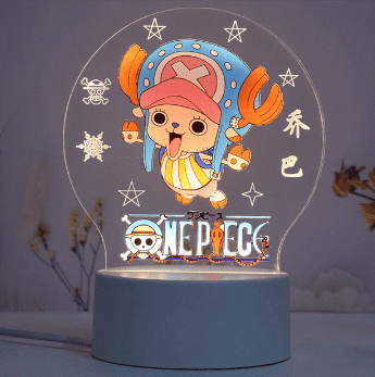 וואן פיס – מנורת 3D LED צופר ( משנה צבעים + שלט רחוק )