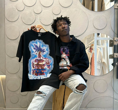 דרגון בול - חולצת טי שירט גוקו אולטרה אינסטינקט