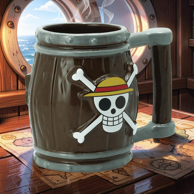 וואן פיס - ספל לופי גולגולת הפיראטים הקטן 3D מעוצב | ABYSTYLE