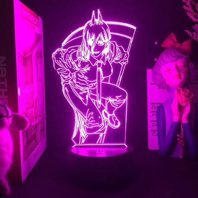 צ’יינסומן – מנורת לד פוואר( משנה צבעים + שלט רחוק )