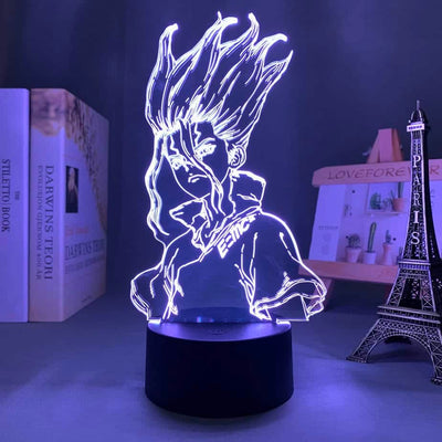 דר. סטון – מנורת 3D LED סאנקו ( משנה צבעים + שלט רחוק )