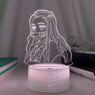 דימון סלייר – מנורת 3D LED נזוקו ( משנה צבעים + שלט רחוק )