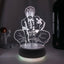 דימון סלייר – מנורת 3D LED אקאזה ( משנה צבעים + שלט רחוק )