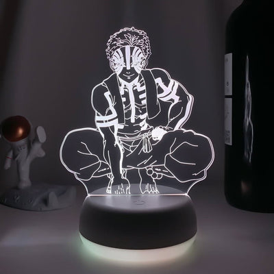 דימון סלייר – מנורת 3D LED אקאזה ( משנה צבעים + שלט רחוק )