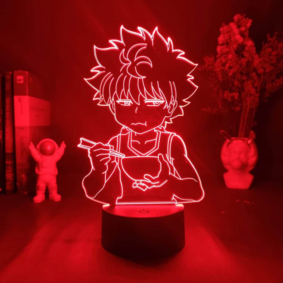 אנטר אנטר – מנורת 3D LED קילואה ( משנה צבעים + שלט רחוק )