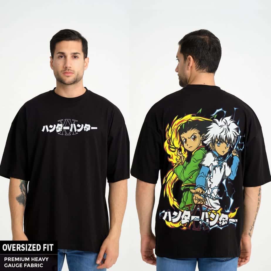 האנטר האנטר - חולצת טי שירט אובר סייז  גון וקילואה