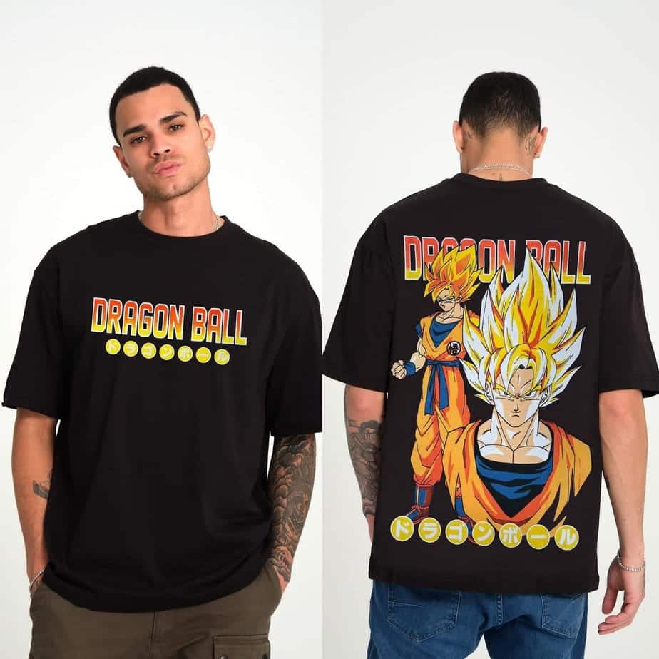 דרגון בול - חולצת טי שירט אובר סייז סון גוקו