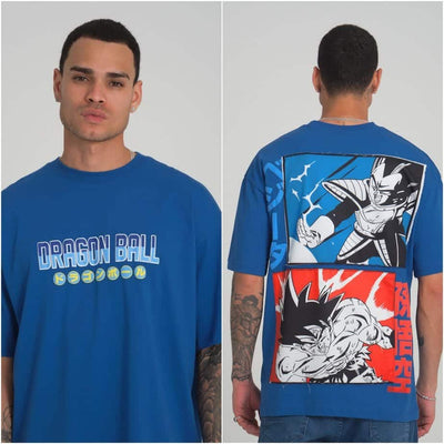 דרגון בול - חולצת טי שירט פרימיום אובר סייז גוקו נגד וג'יטה