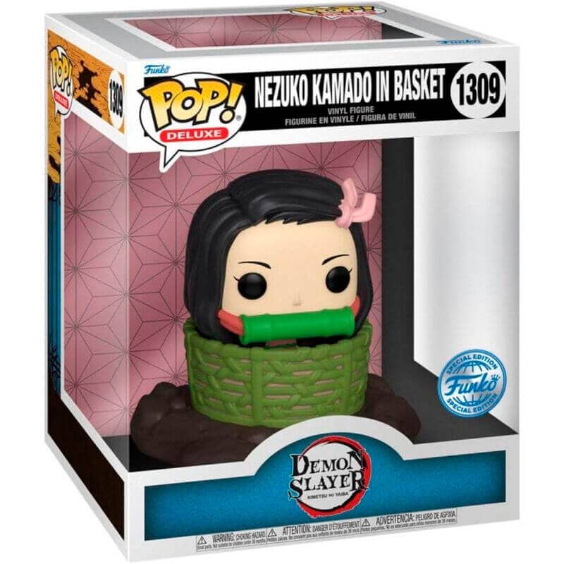 דימון סלייר – בובת פופ נזוקו קמדאו בתוך סל (FUNKO)