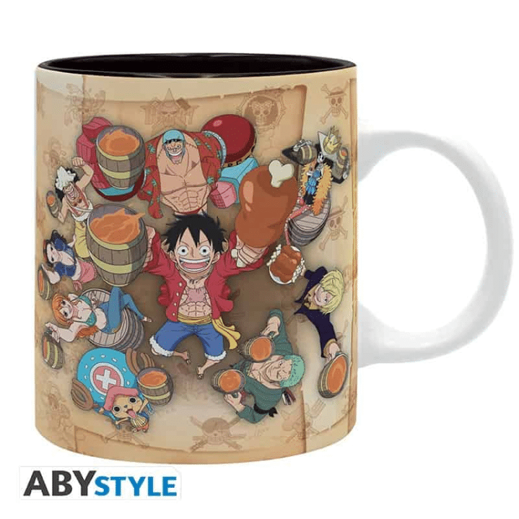 ספל וואן פיס צוות הקש NAKAMA 320ml - ABYSTYLE | מתנה מושלמת לאוהדי אנימה