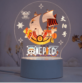 וואן פיס – מנורת 3D LED סאני ( משנה צבעים + שלט רחוק )