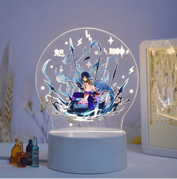 גנשין אימפקט - מנורת 3D LED שיאו ( משנה צבעים + שלט רחוק )