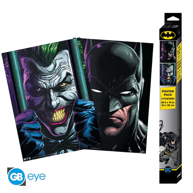 DC COMICS - זוג פוסטרים בטמן ג'וקר ABYSTYLE