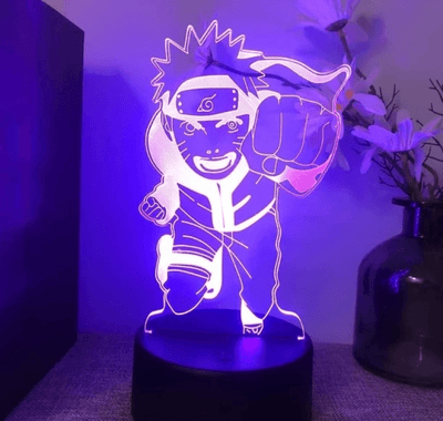 נארוטו - מנורת לד נארוטו ( משנה צבעים + שלט רחוק )