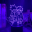 האנטר X האנטר – מנורת 3D LED קילואה וגון ( משנה צבעים + שלט רחוק )
