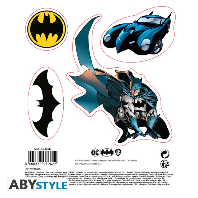 DC COMICS - סט מדבקות בטמן ABYSTYLE