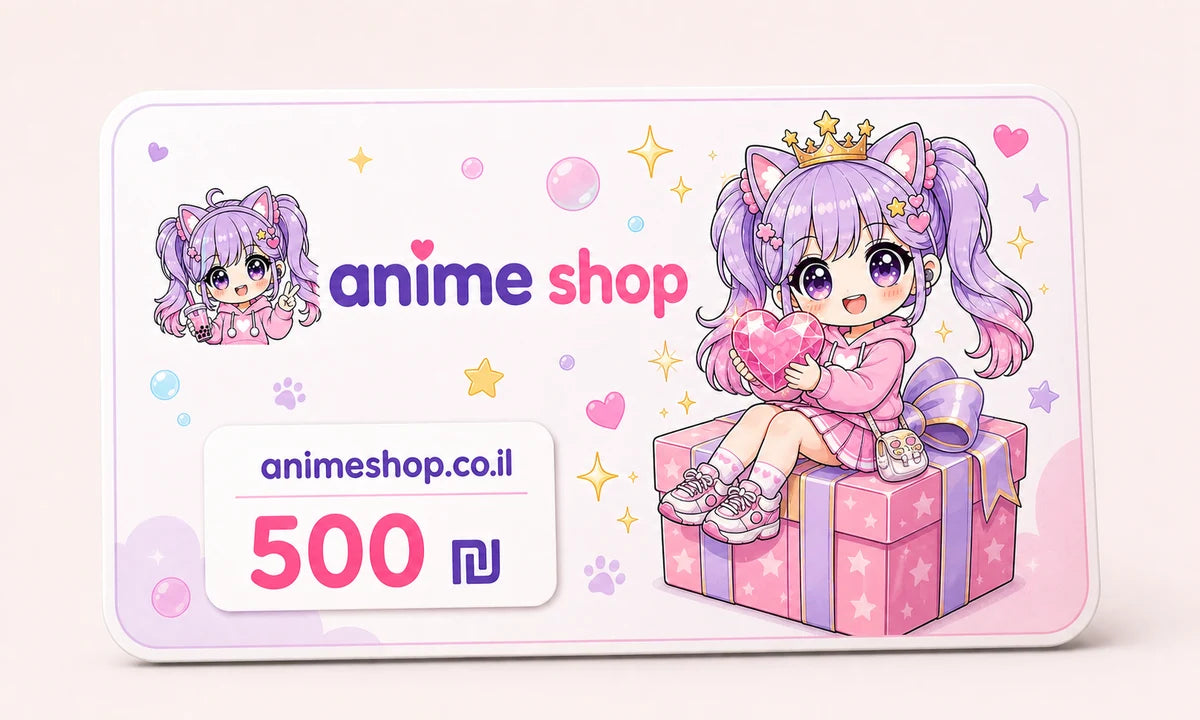 שובר גיפט קארד Anime Shop עם דמות המותג