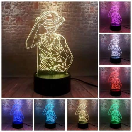 נארוטו - מנורת 3D LED איטאצ'י ( משנה צבעים + שלט רחוק )