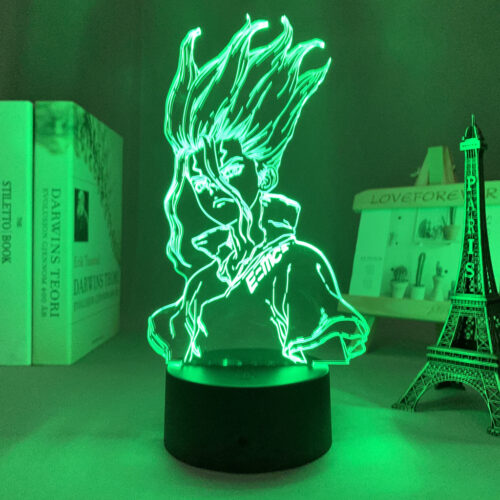 דר. סטון – מנורת 3D LED סאנקו ( משנה צבעים + שלט רחוק )