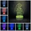 וואן פיס – מנורת 3D LED לופי (משנה צבעים + שלט רחוק)