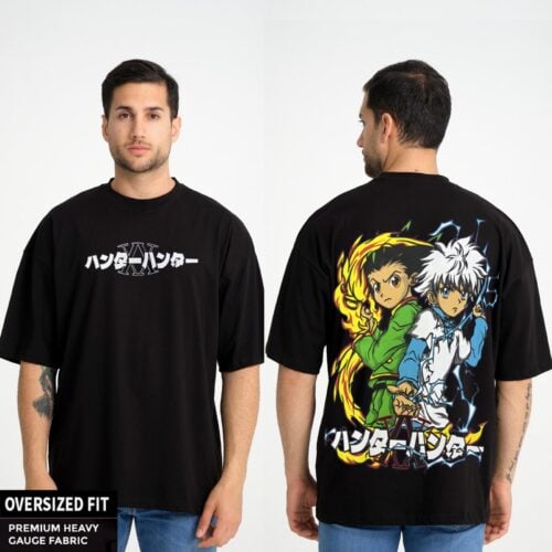 האנטר האנטר - חולצת טי שירט אובר סייז גון וקילואה