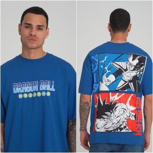 דרגון בול - חולצת טי שירט פרימיום אובר סייז גוקו נגד וג'יטה