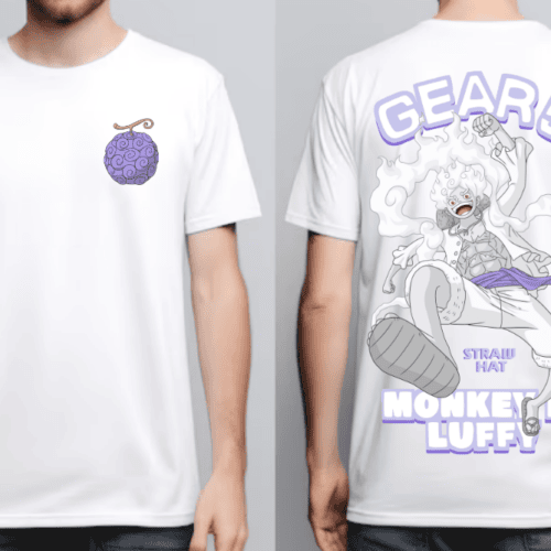 וואן פיס - חולצת טי שירט לופי גיר 5 (Premium edition)