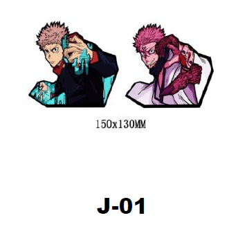 ג'וג'וטסו קאיסן - מדבקת תלת מימד איטאדורי וסוקונה