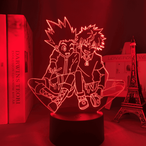 האנטר X האנטר – מנורת 3D LED קילואה וגון ( משנה צבעים + שלט רחוק )